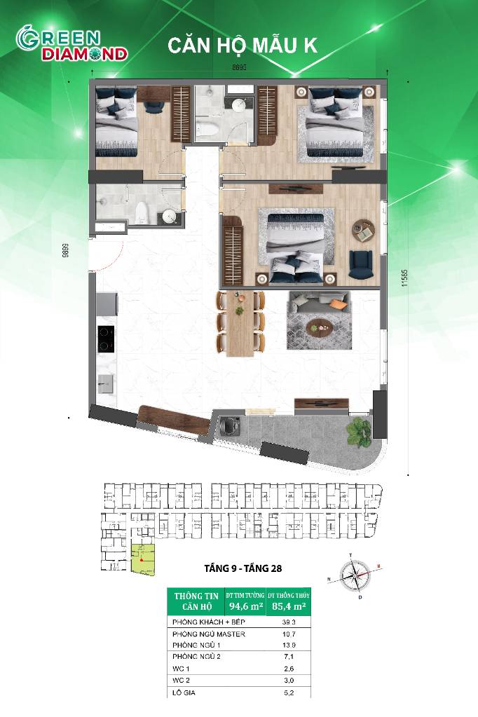 BÁN CĂN HỘ BCONS GREEN DIAMOND, THANH TOÁN 10%, GIÁ F0 CĐT, NẰM NGAY GAS METRO VÀ LÀNG ĐAI HỌC HCM